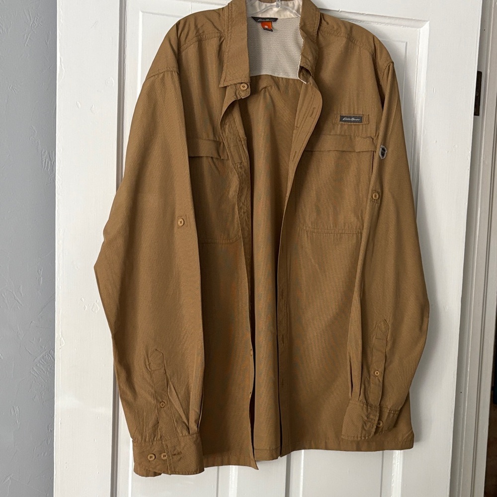 Eddie Bauer Men's Brown Lightweight shirt